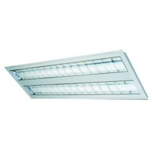 2x28W T5 RECESSED DBL PARABOLIC LOUVERED 1200x295x60mm