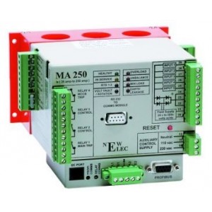 Newelec Electronic O/L Relay 25-250A 110/220VAC