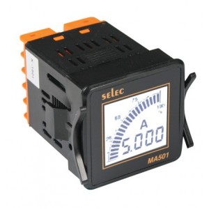 115VAC 1PH 4 Digit LCD AC Ammeter 5A Ct Driven 48X48