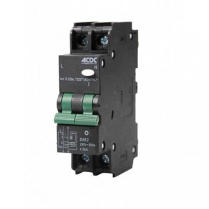 25A 30mA 2P RCD NO OVERLOAD