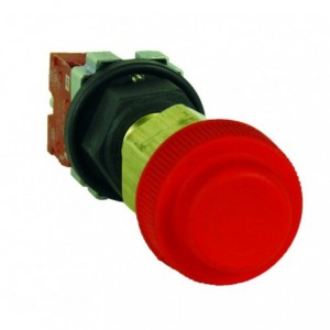 Push Button Flp M20 Stop C/W Nc 10A Contact W/P Red
