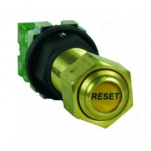 Push Button Flp M25 Reset C/W No 10A Contact