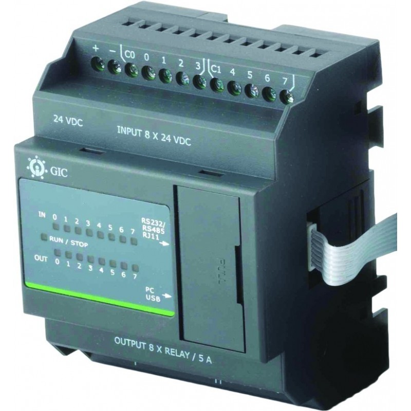 MINI Plc DC BASE-8 Digital I/P 6 Transistor O/P - GeeWiz