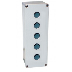 5x22mm HOLE ALU. BOX GREY IP65