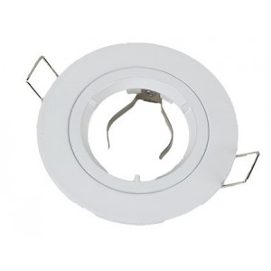 White Zinc Alloy Fixed Downlight