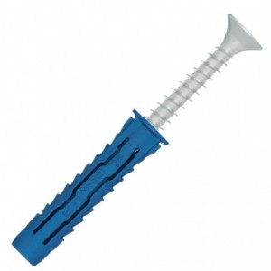 Universal Nylon Plug With Screw 6X30MM 30 Per Bag