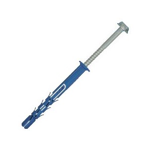 Nyl Frame Fixing Zp + Collar Hex Screw 9.8MMX80MM X6 -BAG