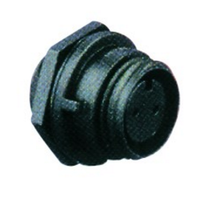 8POLE. 5A- Chassis Mount Female Cable CONNECTOR- 125V