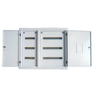 3x12+3x24(108) WAY IND STEEL SURF DIN DB IP54 GREY