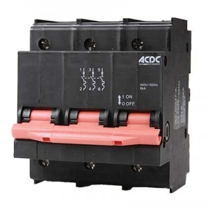 125A 3 POLE 6kA D-CURVE MINI RAIL MCB 26MM WIDTH