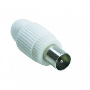 COAXIAL MALE TV PLUG 9.5mmD PLASTIC/2