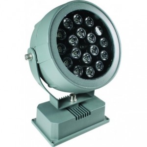 230V LED RED FLOODLIGHT 18x1W IP65