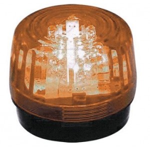 6/14VDC Amber LED Strobe Light IP65