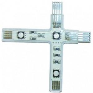 Rigid Cross Connector 3LED Pure White