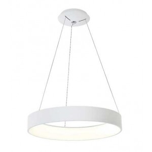 230VAC 24W White LED Pendant Fitt. DIA.450X85MM Cct Adj.