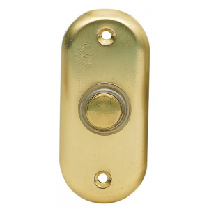Brass Call Button For Door Chime (rectangular Shape)