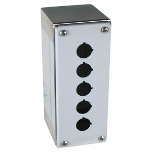 304 5 HOLE PUSHBUTTON ENCLOSURE 200x80x85