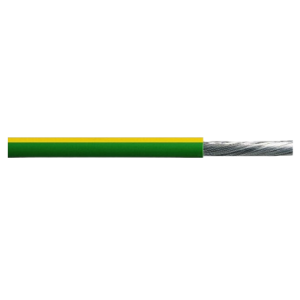 4.0 GREEN/YELLOW Silicone Cable /100M