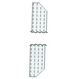 Galv Slotted Vertical Partition - 200D- For 2000H