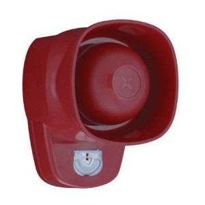 9-60VDC SIREN/BEACON Red LED 5TONES IP21
