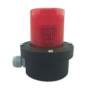 Sirenco LED Beacon Red 90-260VAC