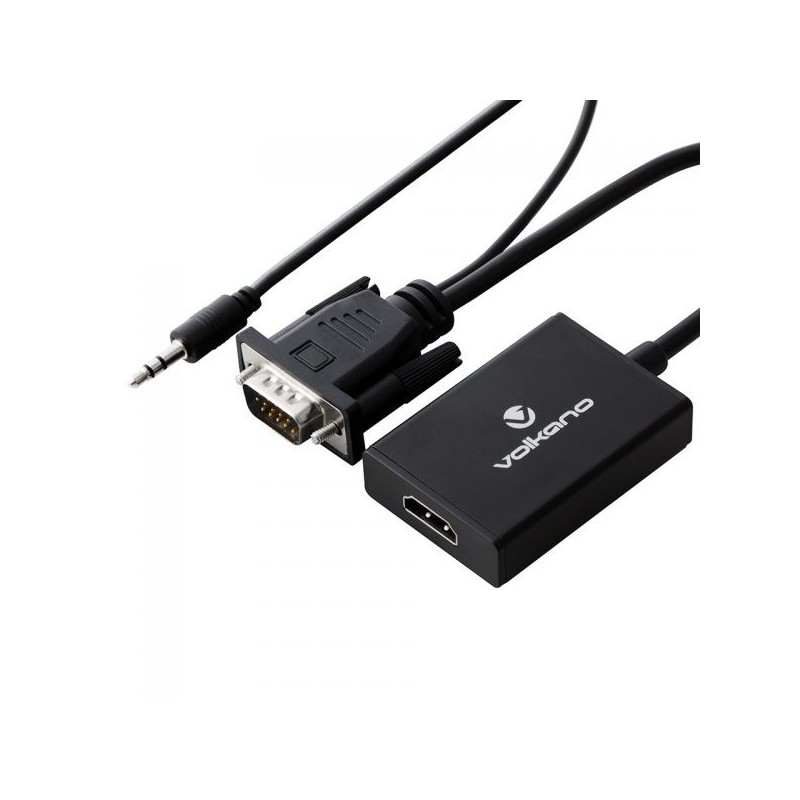 Volkano VK-20046-BK Append Series VGA Male to HDMI Female Converter