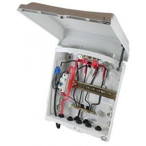 EMPTY POLE TOP BOX 2x 1PH METERS + CB 370x218x145 IP55