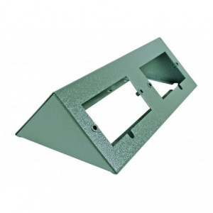 Black Metal Surface Quad Socket Base