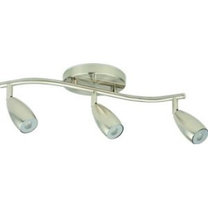 230VAC 11.4W Matt Nickel LED Integrated 3X Adj.spot Light 40