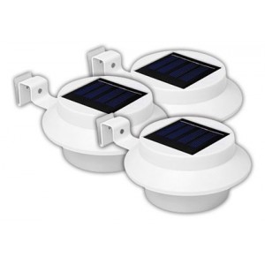 Solar GUTTER/WALL Light IP55 PACK Of 3