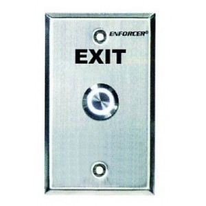 5A Exit Pushbutton C/W S/STEEL Face Plate LED Illuminated IP
