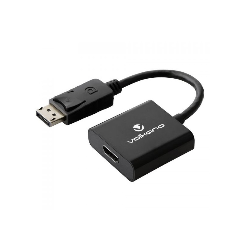 Volkano VK-20047-BK Port Series Black 10cm DisplayPort to 4K HDMI Converter