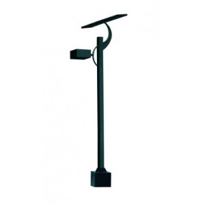 SOLAR GARDEN LAMP 4M POLE + LED 9W 6500k- EXCLUDES BATTERIES