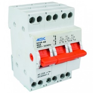 3P 40A Din Changeover Switch
