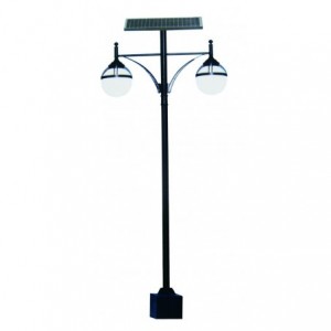 SOLAR GARDEN LAMP 4M POLE + LED 2 X 9W 6500k- EXCLUDES BATTE