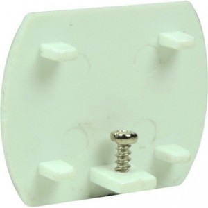 Spare End Cap For 4 Wire Track Lighting White