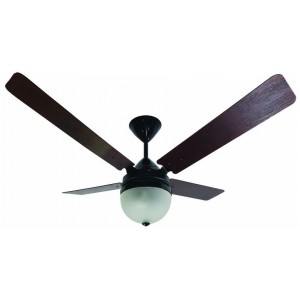 High Breeze Black 4 Blade Mah. Wood 1200MM + Light + Cont