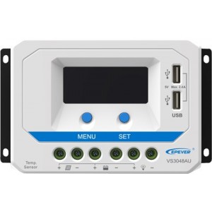12-48V 30A PWM SOLAR CHARGE CONT. C/W USB &amp; LCD
