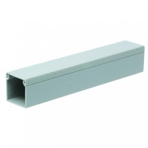 SOLID GREY PVC WIRING DUCT 25x25 2M LENGTH
