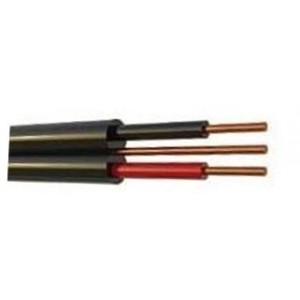 2.5mm x 2 CORE + E FLAT BLACK /100M