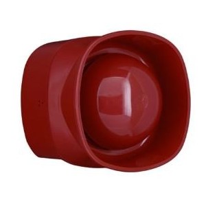 12-30VDC SIREN 110dB RED 3TONES IP42