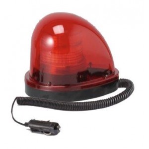 12-80VDC- Red- LED Strobe- Revolving Flash- IP56