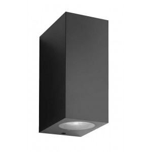230VAC 2X7W Max GU10 LED Wall UP/DOWN Light Plastic Black