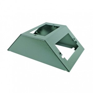 Grey Metal Surface Triple Socket Base