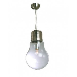 230V 40W E27 Bulb Pendant Light Clear Glass