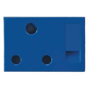 BLUE DEDICATED 3 PIN 16A SWITCHED SOCKET 3M (67.5x45mm)