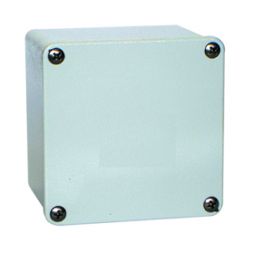 ALUMINIUM BOX GREY IP65.106x106x81D