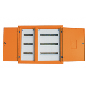 3x12+3x16(84) WAY IND STEEL SURF DIN DB IP54 ORANGE