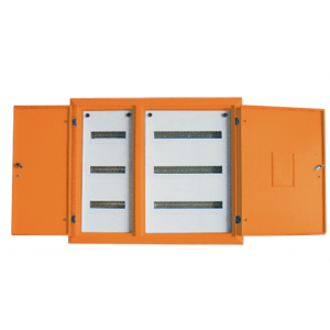 3x8+3x12(60) WAY IND STEEL SURF DIN DB IP54 ORANGE