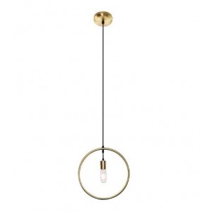 230VAC 40W 1XE27 Circle Pendant Gold